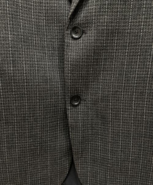 JOURNAL STANDARD relume（ジャーナルスタンダード レリューム）JOURNAL STANDARD relume (ジャーナルスタンダード レリューム) ウォッシャブル バスケット ストライプ ジャケット グレー サイズ:Ⅿの古着・服飾アイテム