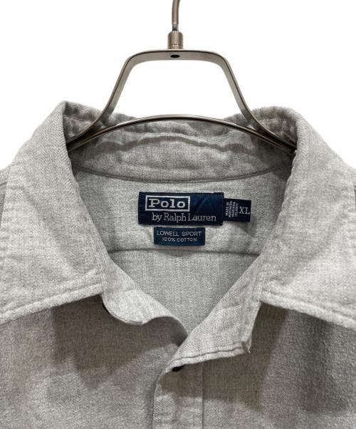 POLO RALPH LAUREN（ポロ・ラルフローレン）POLO RALPH LAUREN (ポロ・ラルフローレン) ロングスリーブシャツ グレー サイズ:XLの古着・服飾アイテム