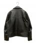 MOLAWZ (モローズ) カウハイドダブルライダースジャケット ブラック サイズ:SIZE 5L：13000円