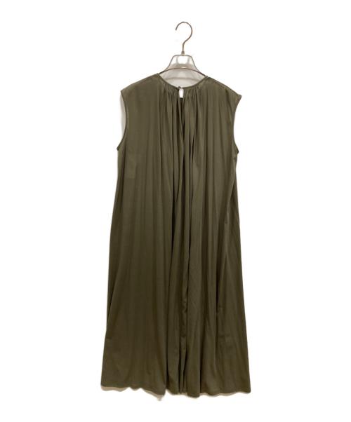 ENSALON（エンサロン）ENSALON (エンサロン) RUTILE / ジャージーワンピース カーキ サイズ:SIZE Mの古着・服飾アイテム