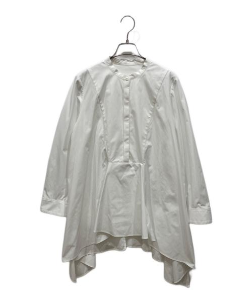 ADORE（アドーア）ADORE (アドーア) クリアコットンスタンドカラーブラウス ホワイト サイズ:Ⅿの古着・服飾アイテム