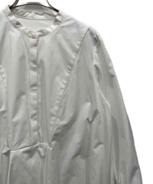 ADORE（アドーア）ADORE (アドーア) クリアコットンスタンドカラーブラウス ホワイト サイズ:Ⅿの古着・服飾アイテム