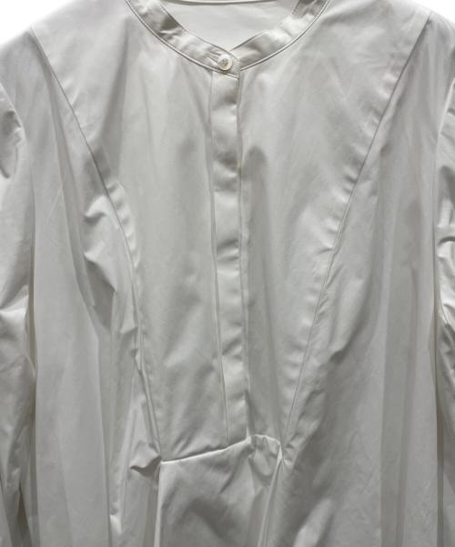 ADORE（アドーア）ADORE (アドーア) クリアコットンスタンドカラーブラウス ホワイト サイズ:Ⅿの古着・服飾アイテム