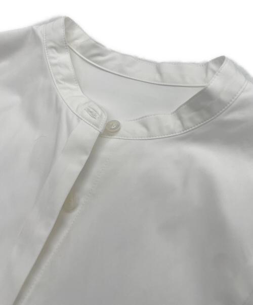 ADORE（アドーア）ADORE (アドーア) クリアコットンスタンドカラーブラウス ホワイト サイズ:Ⅿの古着・服飾アイテム