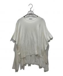 ADORE（アドーア）の古着「スクエアデザインワイドニット」｜ホワイト