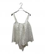 CADUNEカデュネ）の古着「カットワークレースキャミソール」｜ホワイト