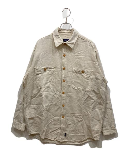 Patagonia（パタゴニア）Patagonia (パタゴニア) リネン混ワークシャツ アイボリー サイズ:SIZE Mの古着・服飾アイテム