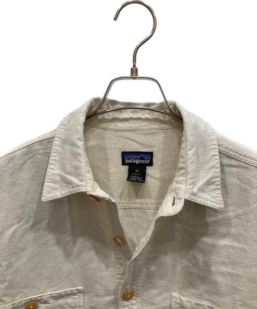 Patagonia（パタゴニア）Patagonia (パタゴニア) リネン混ワークシャツ アイボリー サイズ:SIZE Mの古着・服飾アイテム