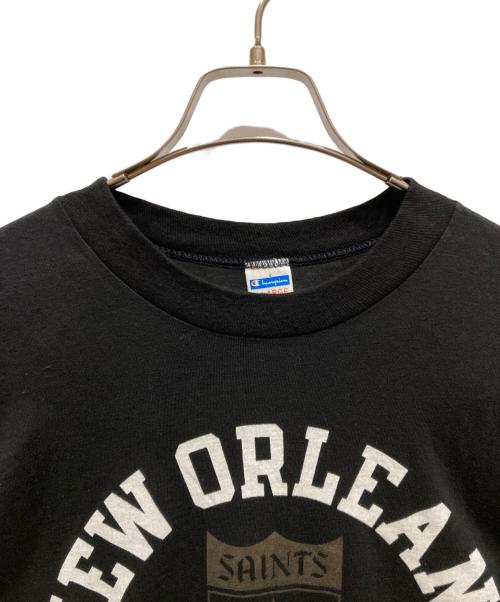 Champion（チャンピオン）Champion (チャンピオン) 70'sロゴTシャツ ブラック サイズ:SIZE XLの古着・服飾アイテム