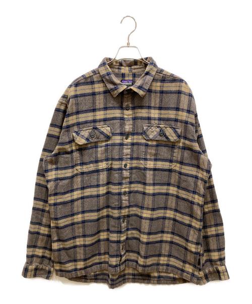 Patagonia（パタゴニア）Patagonia (パタゴニア) フィヨルドフランネルシャツ ブラウン サイズ:SIZE XLの古着・服飾アイテム