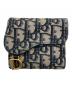 Christian Dior（クリスチャン ディオール）の古着「Saddle Lotus ウォレット/サドル ロータスウォレット　	トロッター」｜ネイビー