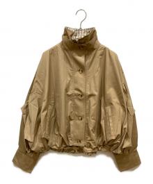 FREAK'S STORE（フリークスストア）の古着「配色ダブル衿バルーンコート」｜ブラウン