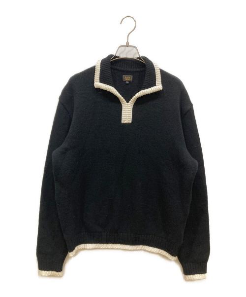 RATS（ラッツ）RATS (ラッツ) PULLOVER KNIT ブラック×ホワイト サイズ:SIZE Lの古着・服飾アイテム