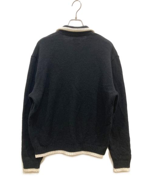 RATS（ラッツ）RATS (ラッツ) PULLOVER KNIT ブラック×ホワイト サイズ:SIZE Lの古着・服飾アイテム