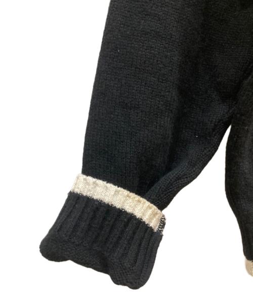 RATS（ラッツ）RATS (ラッツ) PULLOVER KNIT ブラック×ホワイト サイズ:SIZE Lの古着・服飾アイテム