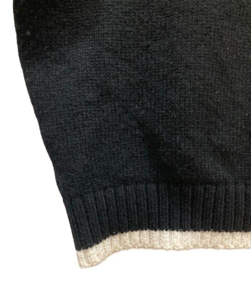 RATS（ラッツ）RATS (ラッツ) PULLOVER KNIT ブラック×ホワイト サイズ:SIZE Lの古着・服飾アイテム