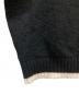 中古・古着 RATS (ラッツ) PULLOVER KNIT ブラック×ホワイト サイズ:SIZE L：18000円