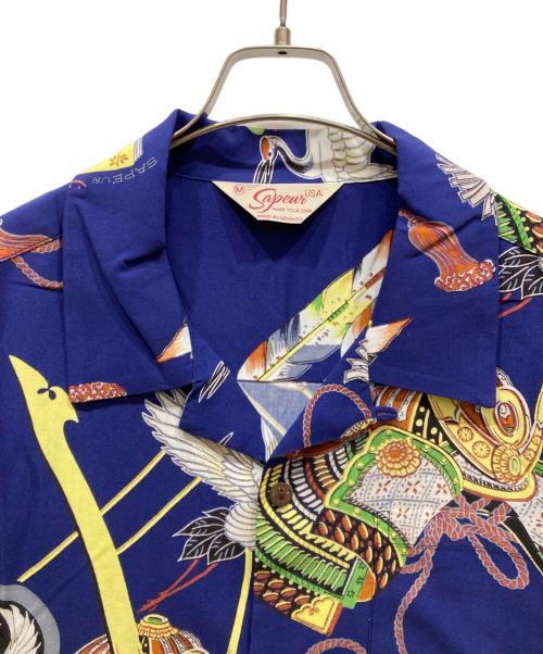 SAPEur（サプール）SAPEur (サプール) ハワイアンシャツ ブルー サイズ:SIZE Mの古着・服飾アイテム