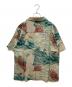 SAPEur (サプール) ハワイアンシャツ グリーン×ブラウン サイズ:SIZE L 未使用品：13000円