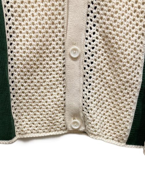 always out of stock（オールウェイズ アウト オブ ストック）Always Out Of Stock (オールウェイズ アウト オブ ストック) STRIPED KNIT SHIRT ベージュ サイズ:SIZE 1の古着・服飾アイテム
