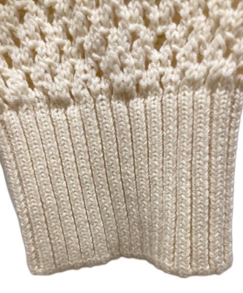 always out of stock（オールウェイズ アウト オブ ストック）Always Out Of Stock (オールウェイズ アウト オブ ストック) STRIPED KNIT SHIRT ベージュ サイズ:SIZE 1の古着・服飾アイテム