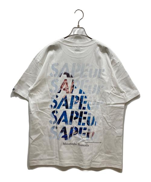 SAPEur（サプール）SAPEur (サプール) 浜田雅功 (ハマダマサトシ) プリントTシャツ ホワイト サイズ:SIZE L 未使用品の古着・服飾アイテム