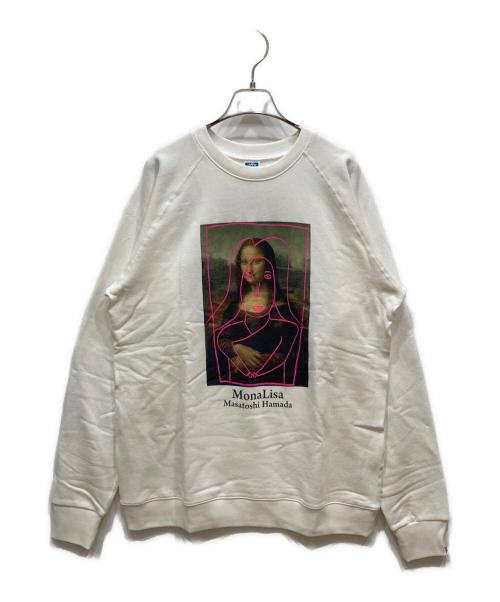 SAPEur（サプール）SAPEur (サプール) 浜田雅功 (ハマダマサトシ) モナリザプリントスウェット アイボリー サイズ:SIZE L 未使用品の古着・服飾アイテム