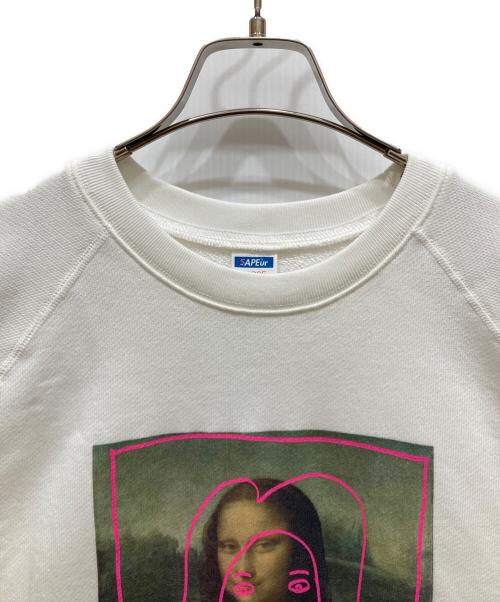 SAPEur（サプール）SAPEur (サプール) 浜田雅功 (ハマダマサトシ) モナリザプリントスウェット アイボリー サイズ:SIZE L 未使用品の古着・服飾アイテム