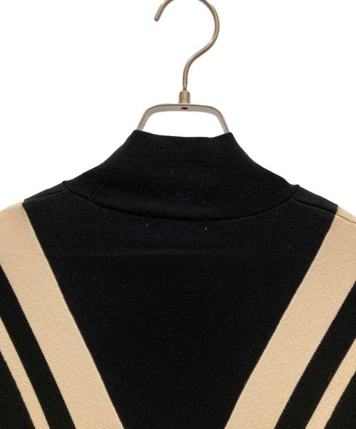 LE PHIL（ル フィル）LE PHIL (ル フィル) ラインオーバーワンピース ブラック サイズ:SIZE 0の古着・服飾アイテム