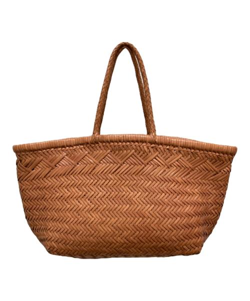 DRAGON（ドラゴン）DRAGON (ドラゴン) レザーメッシュトートバッグ ブラウンの古着・服飾アイテム