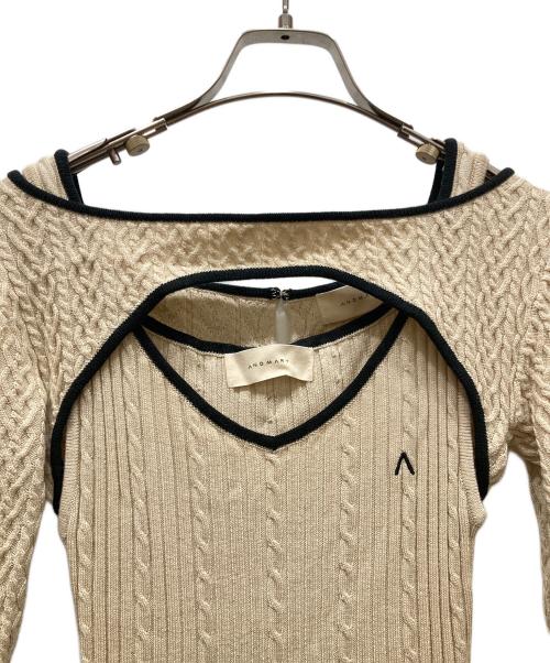 ANDMARY（アンドマリー）ANDMARY (アンドマリー) Nana cable flare mini dress ベージュ サイズ:SIZE Freeの古着・服飾アイテム