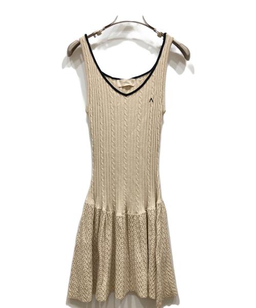 ANDMARY（アンドマリー）ANDMARY (アンドマリー) Nana cable flare mini dress ベージュ サイズ:SIZE Freeの古着・服飾アイテム