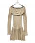 ANDMARY (アンドマリー) Nana cable flare mini dress ベージュ サイズ:SIZE Free：7000円