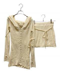 中古・古着通販】ANDMARY (アンドマリー) Ellie ribbon tops ピンク