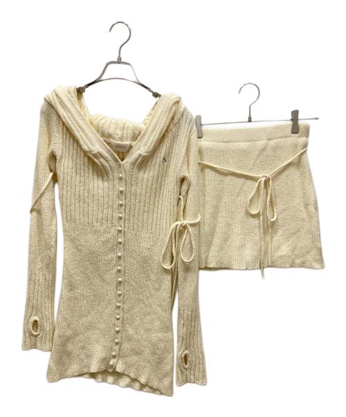 ANDMARY（アンドマリー）ANDMARY (アンドマリー) Dorothy knit set & skirt ベージュ サイズ:SIZE Freeの古着・服飾アイテム