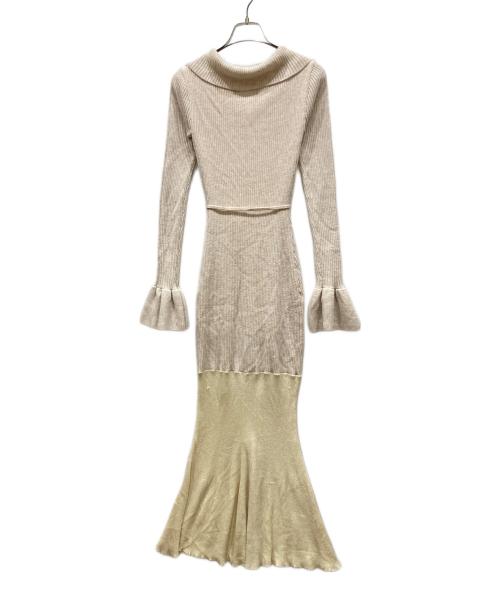 ANDMARY（アンドマリー）ANDMARY (アンドマリー) emma silky dress ベージュ サイズ:SIZE Freeの古着・服飾アイテム
