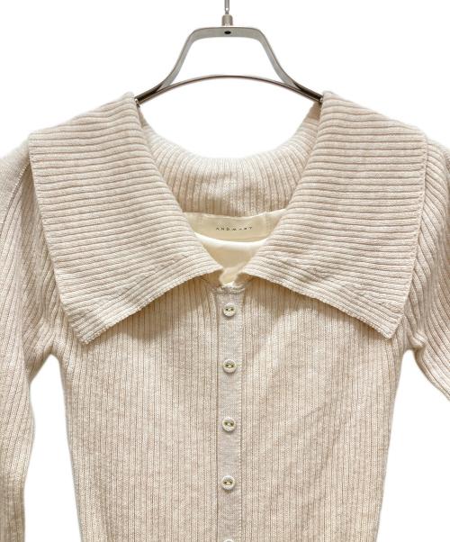 ANDMARY（アンドマリー）ANDMARY (アンドマリー) emma silky dress ベージュ サイズ:SIZE Freeの古着・服飾アイテム