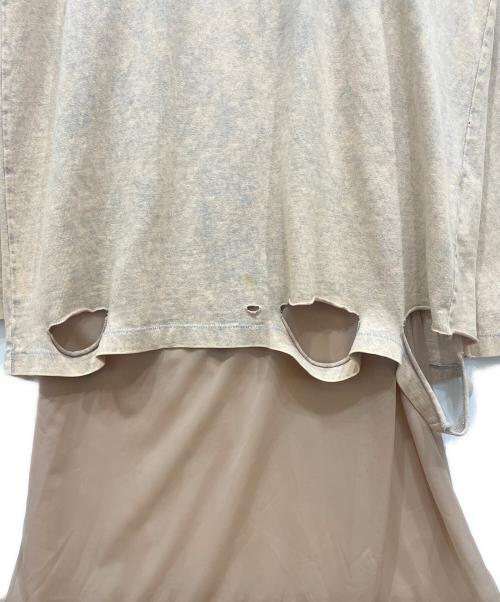 Acne studios（アクネ ストゥディオズ）ACNE STUDIOS (アクネ ストゥディオズ) ダメージ加工セットアップワンピース ベージュ サイズ:XLの古着・服飾アイテム
