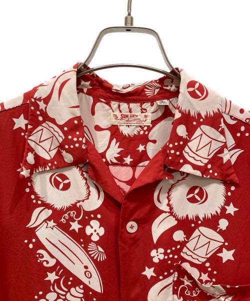 Sun Surf（サンサーフ）Sun Surf (サンサーフ) Aloha shirt “ISLAND DREAMS” レッド サイズ:SIZE Sの古着・服飾アイテム