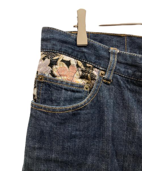 絡繰魂（カラクリタマシイ）絡繰魂 (カラクリタマシイ) デニムパンツ インディゴ サイズ:SIZE 91cm (W36)の古着・服飾アイテム