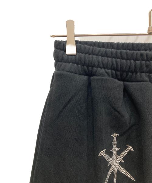 unknown（アンノーン）unknown (アンノーン) ラインストーンスウェットパンツ ブラック サイズ:SIZE XS 未使用品の古着・服飾アイテム