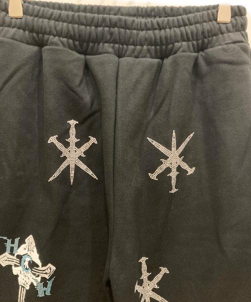 unknown（アンノーン）unknown (アンノーン) ラインストーンスウェットパンツ ブラック サイズ:SIZE XS 未使用品の古着・服飾アイテム