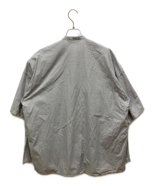 mizuiro-ind（ミズイロインド）mizuiro-ind (ミズイロインド) スタンドカラーピンタックシャツ グレー サイズ:不明の古着・服飾アイテム