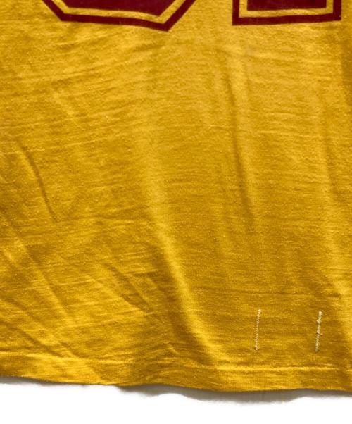 DISNEY（ディズニー）Disney (ディズニー) フットボールTシャツ イエロー サイズ:SIZE Sの古着・服飾アイテム