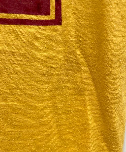 DISNEY（ディズニー）Disney (ディズニー) フットボールTシャツ イエロー サイズ:SIZE Sの古着・服飾アイテム