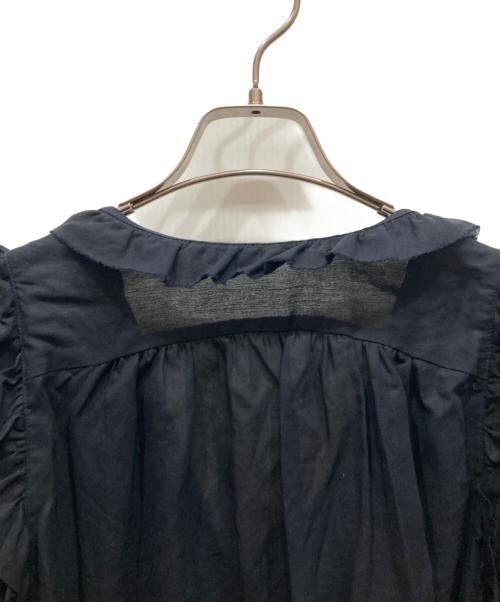 IENA（イエナ）IENA (イエナ) コットンシュリンクフリルブラウス ブラック サイズ:不明の古着・服飾アイテム