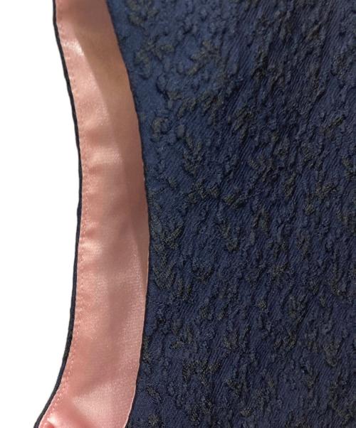 YORI（ヨリ）YORI (ヨリ) ミモザショートブラウス ネイビー サイズ:SIZE 34の古着・服飾アイテム