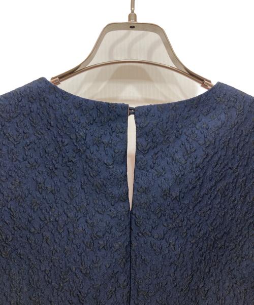 YORI（ヨリ）YORI (ヨリ) ミモザショートブラウス ネイビー サイズ:SIZE 34の古着・服飾アイテム
