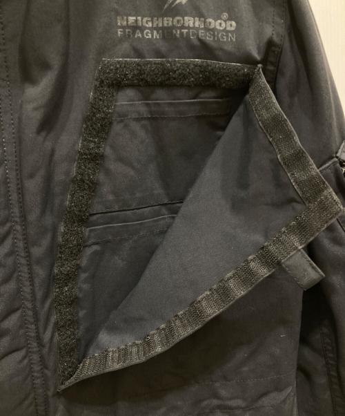 NEIGHBORHOOD（ネイバーフッド）NEIGHBORHOOD (ネイバーフッド) FRAGMENT DESIGN (フラグメントデザイン) 中綿ジャケット ブラック サイズ:SIZE Sの古着・服飾アイテム
