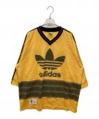 adidasアディダス）の古着「ゲームシャツ」｜イエロー